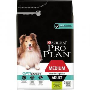 Корм для собак Pro Plan Adult Medium Sensitive Digestion, 3 кг, ягненок и рис
