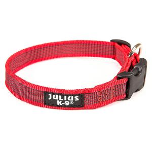 Ошейник для собак JULIUS-K9 Color & Gray, размер 2, размер 2.5x1x65см., красно-серый