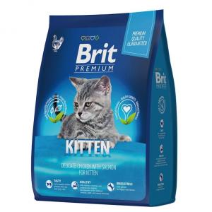 Корм для котят Brit Premium Cat Kitten, 400 г, курица и лосось