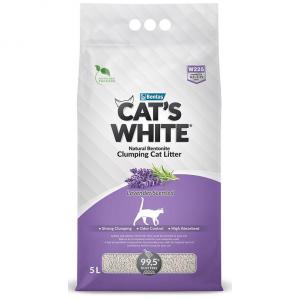 Наполнитель для кошачьего туалета CAT"S WHITE Lavender scented, 4.25 кг, 5 л