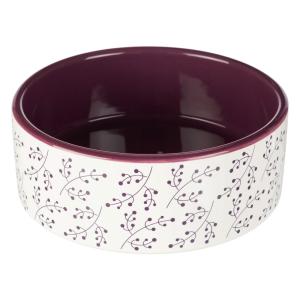 Миска для собак и кошек Trixie Ceramic Bowl M, размер 16см., белый / ягодный