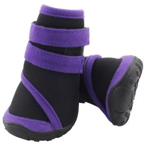 Ботинки для собак Triol YXS136-L L, размер 6.5х6х7.5см., черный с фиолетовым