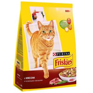 Корм для кошек Friskies Adult, 2 кг, мясо с курицей и овощами