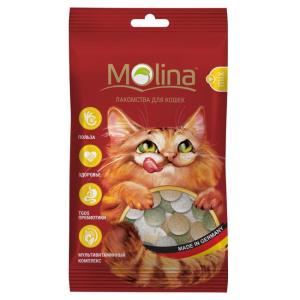 Лакомство для кошек Molina MIX, 35 г, дичь, маскарпоне, травка