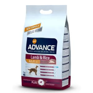 Корм для собак Advance Lamb & Rice, 3 кг, ягненок с рисом