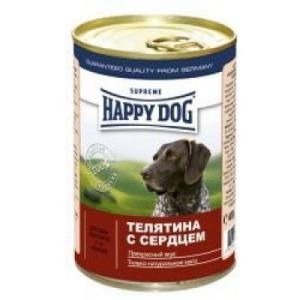Корм для собак Happy Dog, 400 г, телятина и сердце