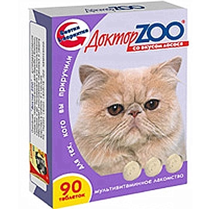 Витамины для кошек Доктор Zoo, 45 г, Лосось - Интернет зоомагазин  MyPet-Online.ru