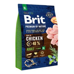 Корм для собак Brit Premium by Nature Adult XL, 3 кг, курица