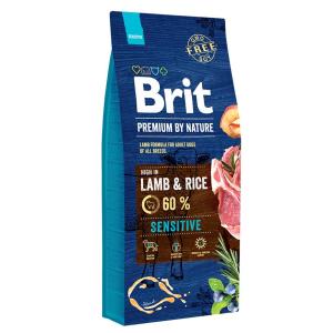 Корм для собак Brit Premium By Nature Sensitive, 18 кг, ягненок с рисом