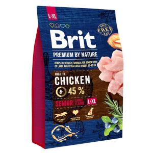 Корм для собак Brit Premium by Nature Senior L/XL, 3 кг, курица