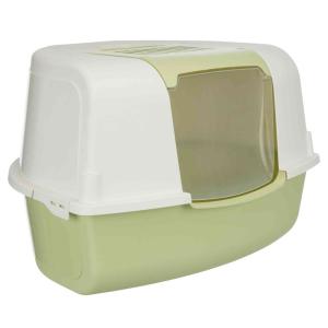 Туалет-домик для кошек Trixie Tadeo Open Top, размер 58×38×50​см., зеленый/белый