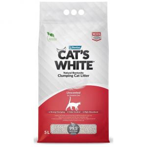 Наполнитель для кошачьего туалета CAT"S WHITE Natural, 4.25 кг, 5 л