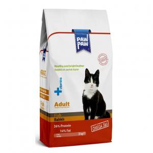 Корм для кошек Pawpaw Adult Cat Food , 1 кг, рыба