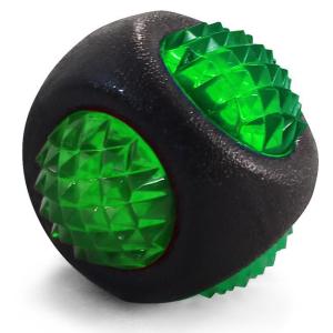 Игрушка для собак Triol Шар-диамант, размер 7.7см., черно-зеленый