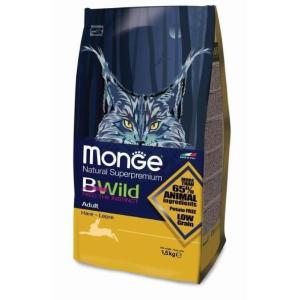 Корм для кошек Monge Bwild , 1.5 кг, кролик
