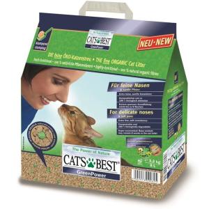 Наполнитель для кошачьего туалета Cats Best Green Power, 3.2 кг