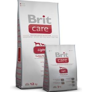 Корм для собак Brit Care Light, 12 кг, индейка с рисом