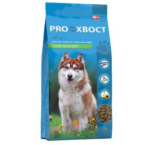 Корм для собак ProХвост 40311, 20 кг, лосось, рис