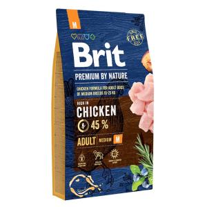 Корм для собак Brit Premium by Nature Adult M, 8 кг, курица