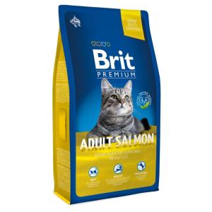 Корм для кошек Brit Premium Cat Adult Salmon, 8 кг, лосось