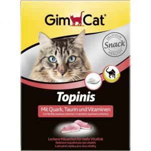 Лакомство для кошек GimCat Topinis, 230 г, творог