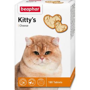 Витамины для кошек Beaphar Kitty's + Cheese, Сыр, 180 таб.