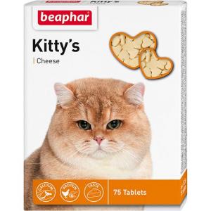 Витамины для кошек Beaphar Kitty's + Cheese, 75 таб.