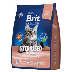 Корм для кошек Brit Premium Cat Sterilised, 400 г, лосось и курица