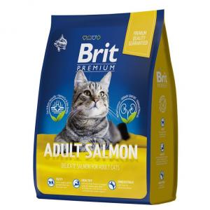 Корм для кошек Brit Premium Cat Adult, 800 г, лосось