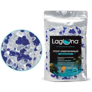 Грунт аквариумный Laguna 016AS, 458 г, белый / синий