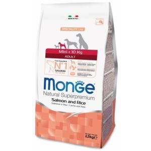 Корм для собак Monge Dog Speciality, 2.5 кг, лосось, рис