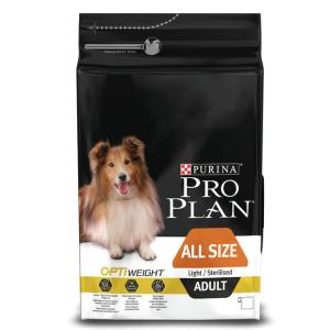 Корм для собак Pro Plan Adult Light/Sterilised All Size, 3 кг, курица