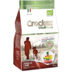 Корм для собак Crockex Wellness Adult, 12 кг, ягненок с рисом
