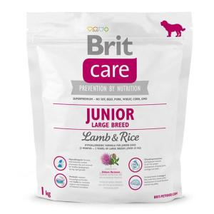 Корм для собак Brit Care Junior Large Breed, 1 кг, Ягненок с рисом