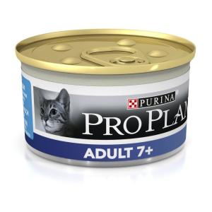 Корм для кошек Pro Plan Adult 7+, 85 г, тунец
