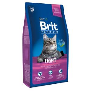 Корм для кошек Brit Premium Cat Light, 8 кг, курица и печень