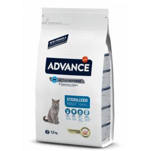 Корм для кошек Advance Sterilized, 1.5 кг, индейка и ячмень