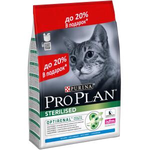 Корм для кошек Pro Plan Sterilised, 3 кг, кролик