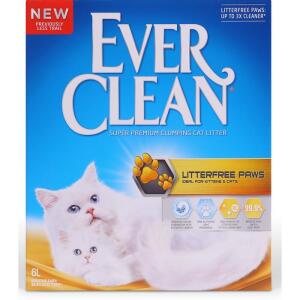 Наполнитель для кошачьего туалета Ever Clean LitterFree Paws, 6 кг