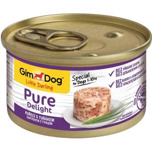 Корм для собак GimDog Pure Delight, 85 г, тунец с цыпленком
