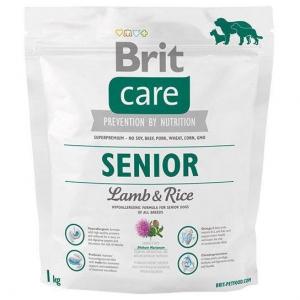 Корм для собак Brit Care Senior All Breed, 1 кг, Ягненок с рисом