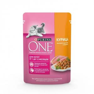 Корм для котят Purina One Junior, 75 г, Курица