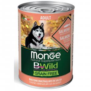 Консервы для собак Monge BWild, 400 г, лосось с тыквой