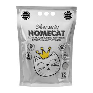Наполнитель для кошачьего туалета Homecat Silver Series, 3 кг, 12 л