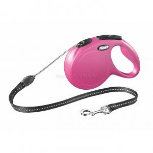 Поводок-рулетка для собак Flexi New Classic M, розовый