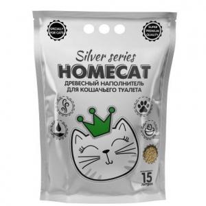 Наполнитель для кошачьего туалета Homecat Silver Series, 3 кг, 15 л