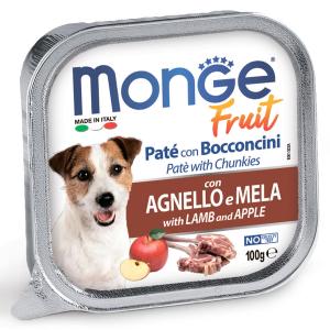 Корм для собак Monge Fruit, 100 г, ягненок с яблоком