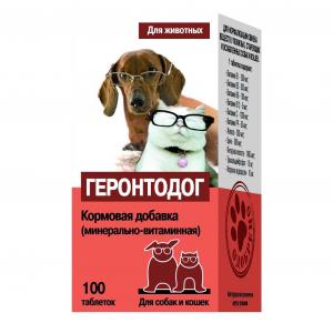 Витамины для собак Квант  Геронтодог, 100 таб.