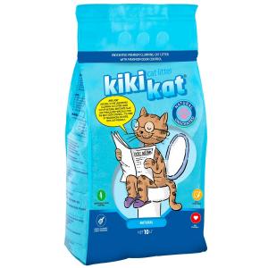 Наполнитель для кошачьего туалета KiKiKat Супер-белый, размер 10 л., 8.7 кг