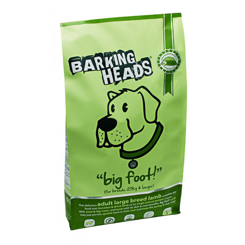 Корм для собак Barking Heads Ягненок для большелапого, 2 кг, ягненок с рисом